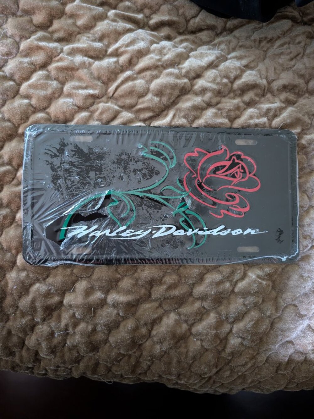 Harley-Davidson Rose License Plate